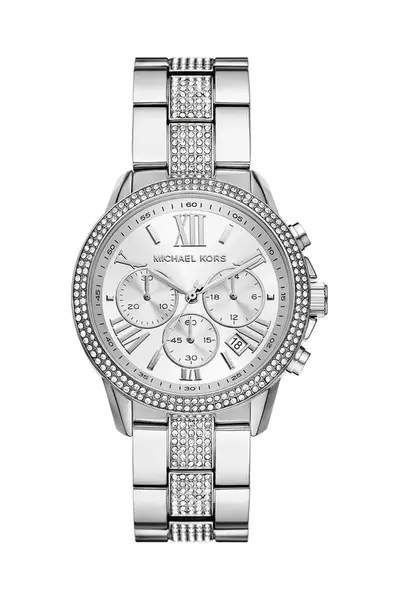Hodinky Michael Kors stříbrná barva