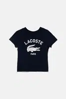 Dětské bavlněné tričko Lacoste tmavomodrá barva, s potiskem, TJ3003