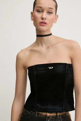 Bavlněný top Diesel DE-VILLE TANK TOP tmavomodrá barva, A12774.068QY