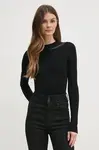 Svetr Dkny dámský, černá barva, lehký, P4KSBT83