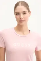 Tričko Guess NEW CARRIE růžová barva, O5RI01 KBBU1