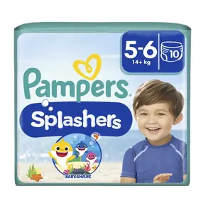 Pampers Splashers vel. 5–6 14 kg+ kalhotkové plenky 10 ks