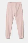 Dětské bavlněné tepláky Guess růžová barva, J5RQ12 KAD74