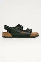Nubukové sandály Birkenstock Milano černá barva, 34191