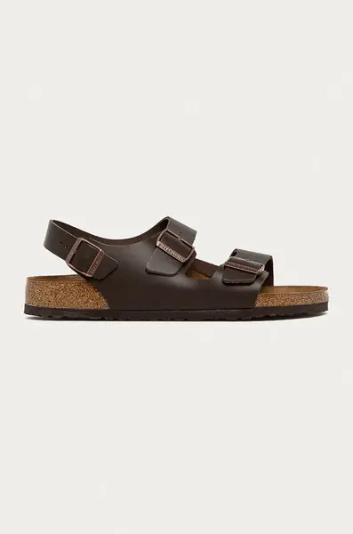 Sandály Birkenstock Milano pánské, hnědá barva, 34101