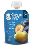 Gerber Natural Kapsička Hruška/švestka 90 g