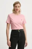 Bavlněné tričko PS Paul Smith růžová barva