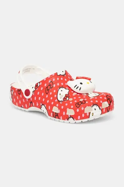 Pantofle Crocs Classic Hello Kitty Red Clog