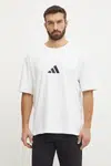 Tričko adidas Z.N.E. béžová barva, s potiskem, JC5482