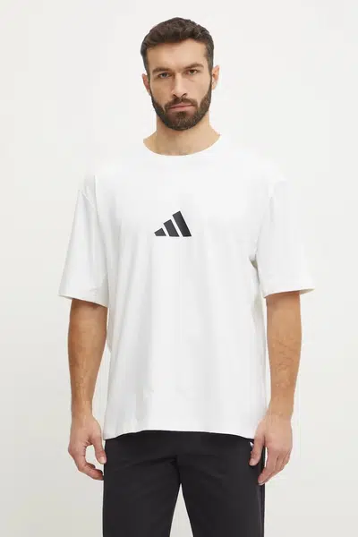Tričko adidas Z.N.E. béžová barva, s potiskem, JC5482