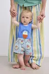 Bobo Choses  Dětské bavlněné šortky  Morning Egg