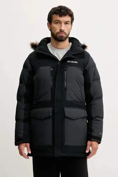Bunda Columbia Marquam Peak černá barva, zimní, 2088121