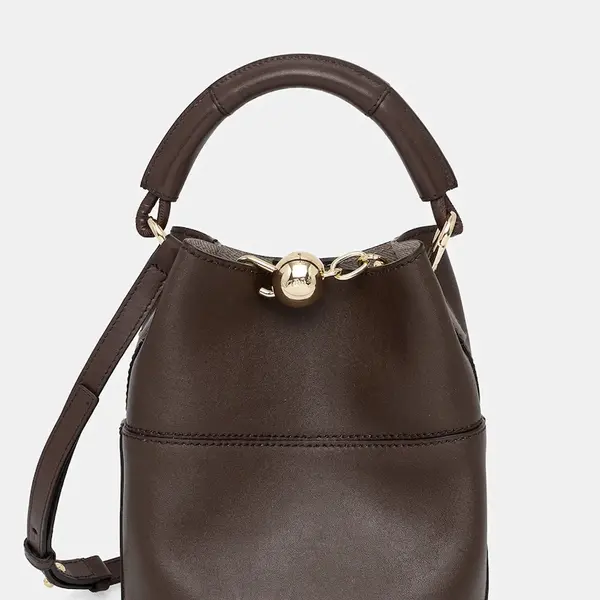 Kožená kabelka Furla hnědá barva, WE00832.BX3169.4290S