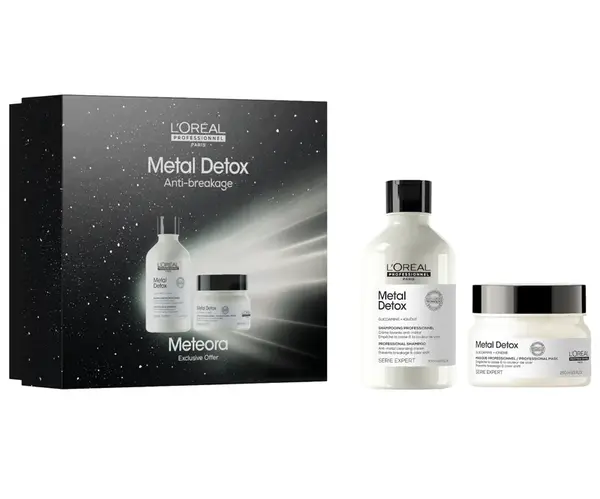 Dárková sada pro barvené a poškozené vlasy Loréal Professionnel Serie Expert Metal Detox Duo - L’Oréal Professionnel + dárek zdarma