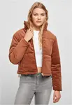 Women's corduroy jacket made of caramel