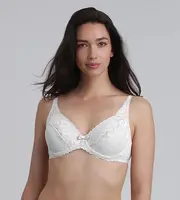 PLAYTEX FLOWER ELEGANCE RCS UNDERWIRE BRA - Women's Lace Bra with Underwire - White