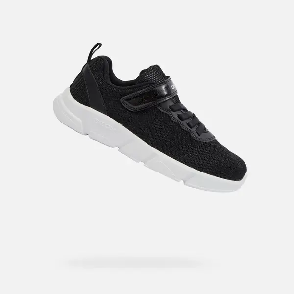 Black Girls Sneakers Geox Aril - Girls