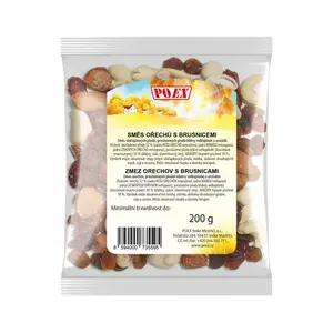POEX Směs ořechů s brusnicemi 200 g