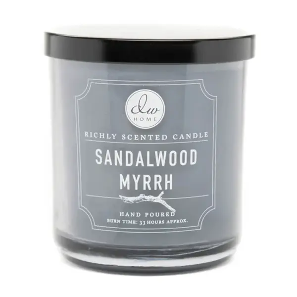 DW Home Signature Vonná svíčka ve skle Myrha a santalové dřevo 274 g