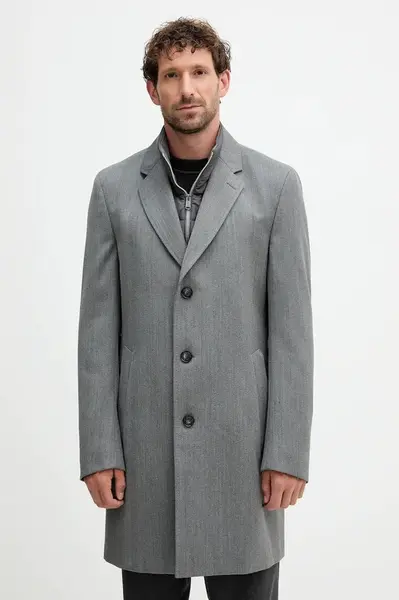 Kabát s vlnou BOSS H-Hyde-Bib-254