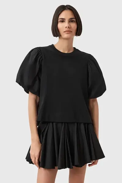 Bavlněné tričko AllSaints JESS dámské, černá barva, W031JD