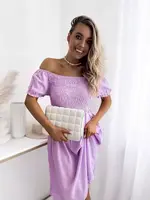 Resti Purple women's mini dress a'la hiszpanka- Clothing