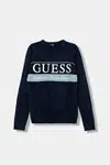 Dětský svetr Guess tmavomodrá barva, L5BR02 Z32N0