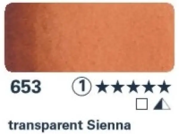 Akvarelová barva Horadam 1/2 – 653 transparent Sienna