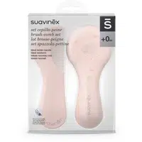 Suavinex Tigers Brush-comb Set sada pro děti od narození Pink 2 ks