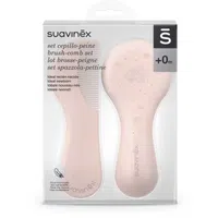 Suavinex Tigers Brush-comb Set sada pro děti od narození Pink 2 ks