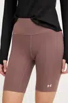 Tréninkové šortky Under Armour Motion dámské, růžová barva, medium waist, 1388646