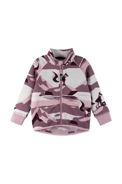 Kojenecká mikina Reima Ornament fialová barva, vzorovaná, 5200043A