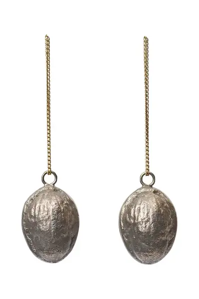 Ferm Living  sada závěšků vánočních mosazných 2-pack