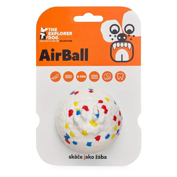 EXPLORER DOG AirBall Tečkovaný míček pro psy 8 cm