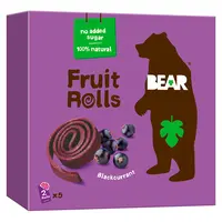 BEAR Ovocné plátky černý rybíz 5 x 20 g