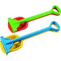 Lopata a hrábě velké - modrá lopata-červené hrábě