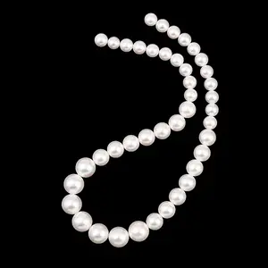 Electroplated Shell Pearl Graduated Beads Strands