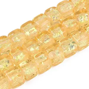 Handmade Foil Glass Beads Strands