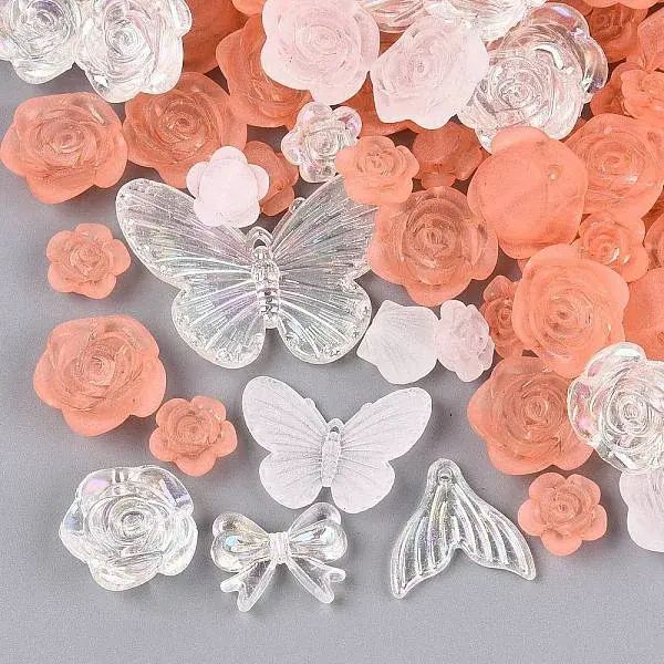 Transparent & Frosted Acrylic Beads