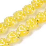Transparent Enamel Glass Beads Strands