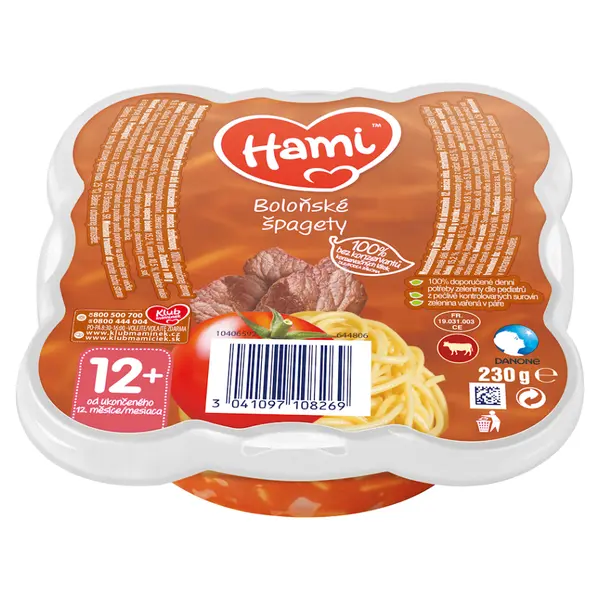 HAMI Malý Gurmán boloňské špagety 230 g