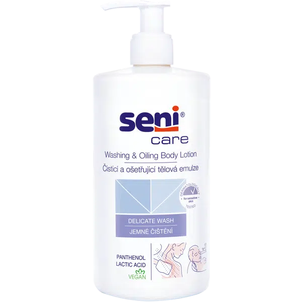 SENI Care Čistící ošetřující tělová emulze 500 ml