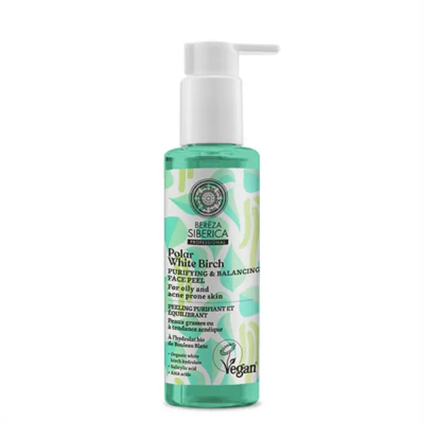 NATURA SIBERICA Bereza Siberica Čisticí a vyrovnávací peeling na obličej 145 ml