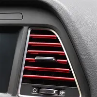 Lišty na ventilační mřížku auta 4L 8140b červené
