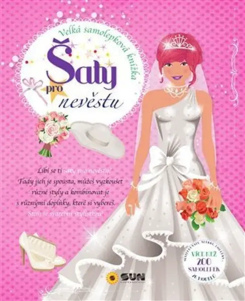 Šaty pro nevěstu - velká samolep. knížka
