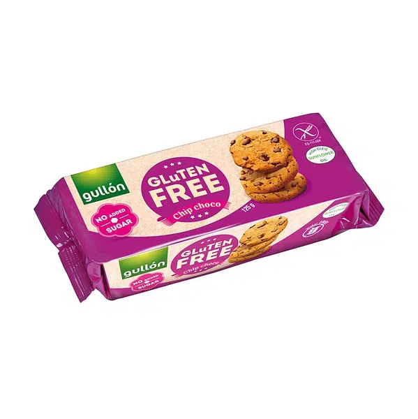 GULLÓN Chip choco sušenky s kousky tmavé čokolády bez lepku 125 g