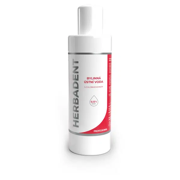 HERBADENT Professional Bylinná ústní voda CHX 0,12 % 240 ml