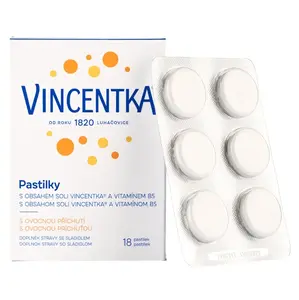 VINCENTKA Pastilky ovocné 18 pastilek