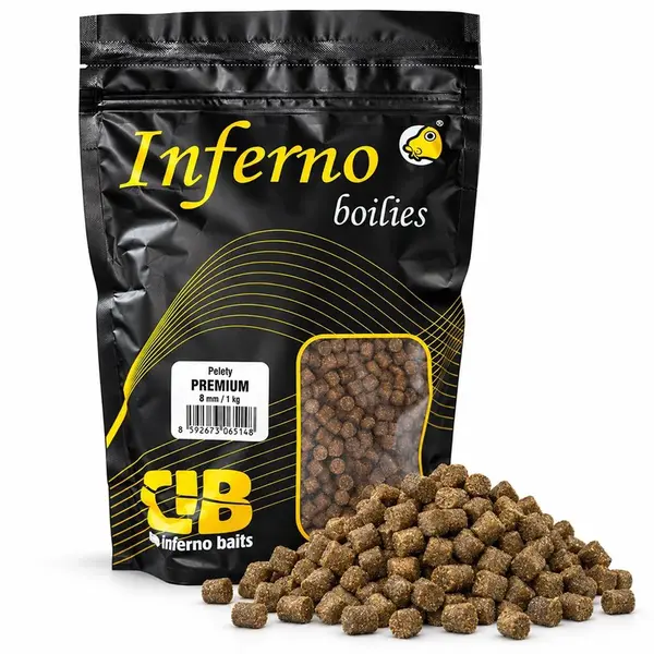 Carp inferno pelety premium 1 kg - 8 mm
