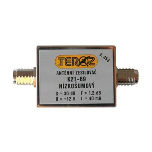 Anténní zesilovač TEROZ 453X, UHF, G30dB, F1,2dB, U100dBµV, F-F